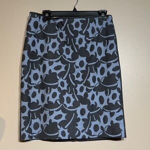 Cividini blue and Gray Women's Pencil Skirt 44